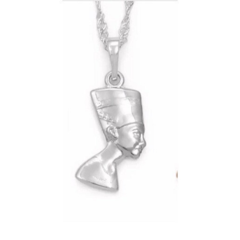 MINI SILVER nefertiti necklace